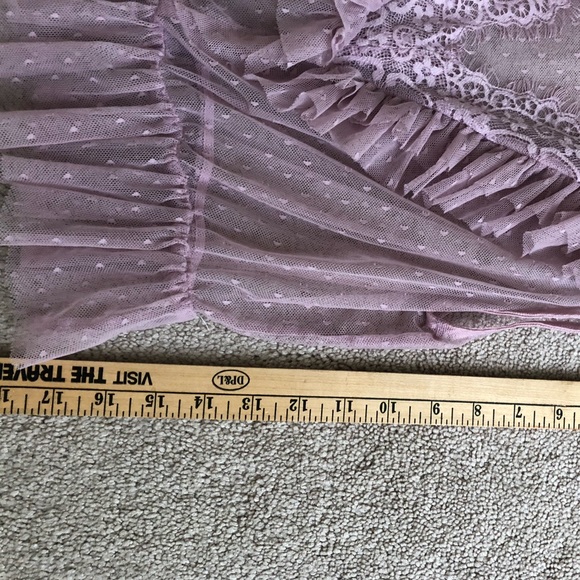 Lilac Sheer Shirt with Ruffle detail - Picture 5 of 5